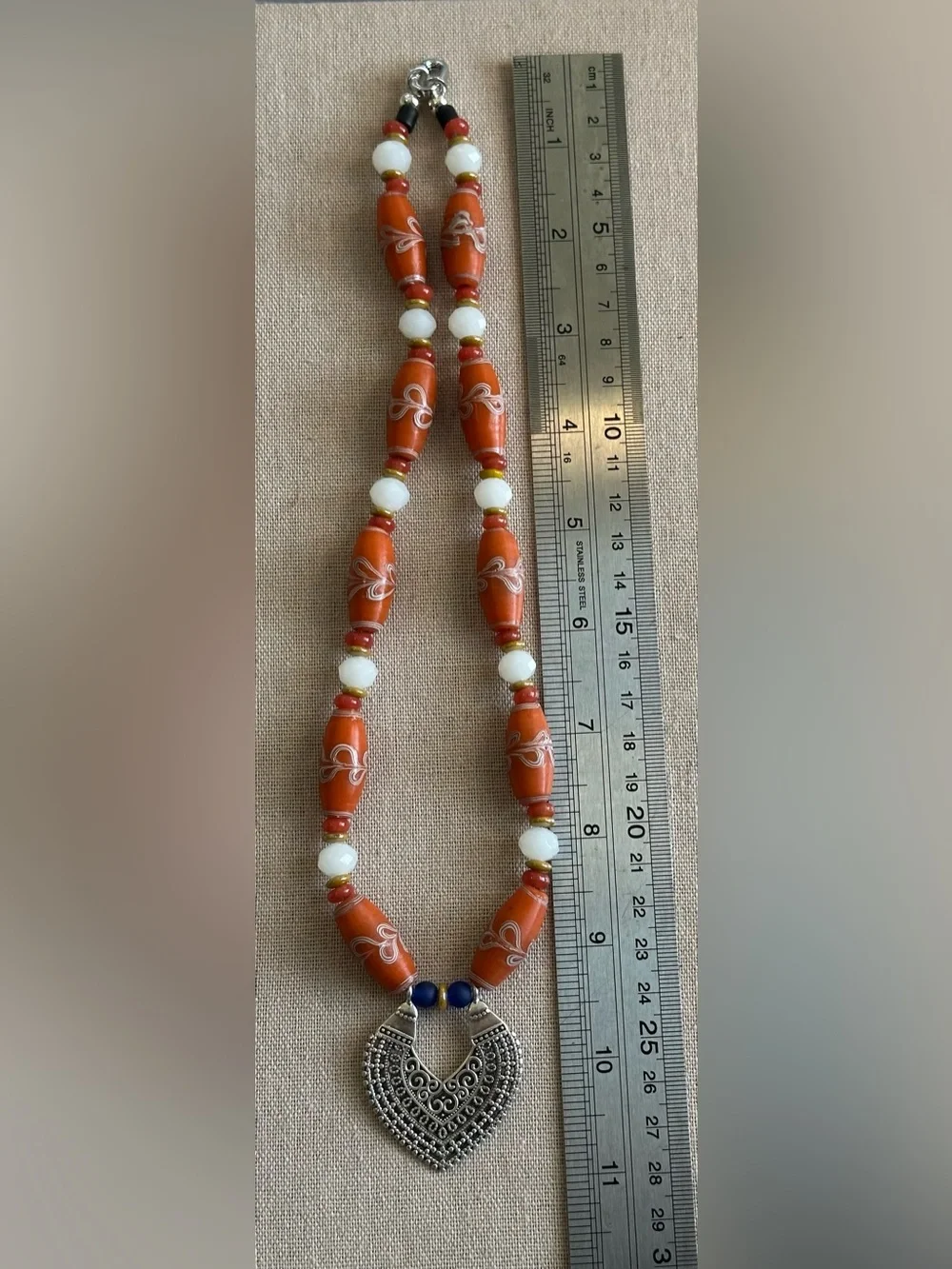 Handmade orange african